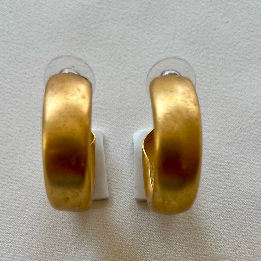 Gold Matt Finish Hoops